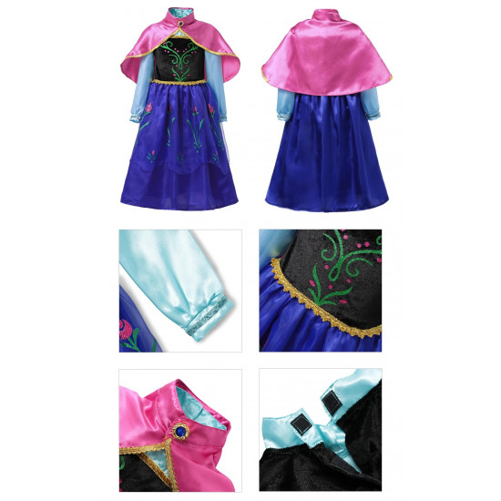 Šaty Ledové království - Anna 3 + příslušenství