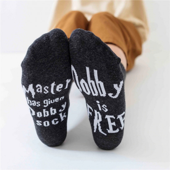 Ponožky Harry Potter - Dobby je volný (černé)