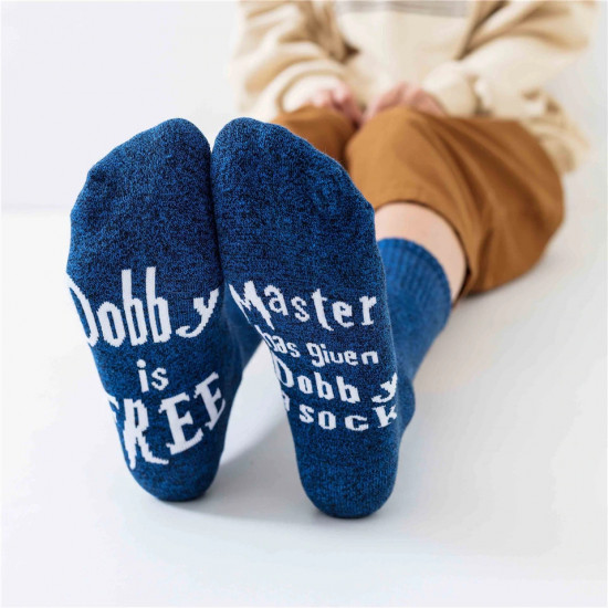 Ponožky Harry Potter - Dobby je volný (modré)