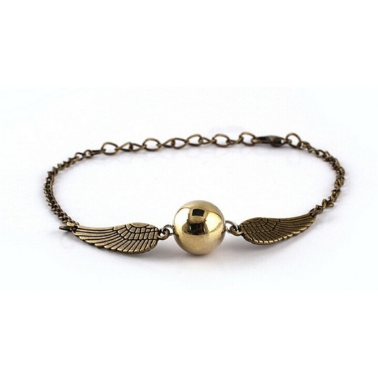 Náramek Harry Potter - Zlatonka (bronz)