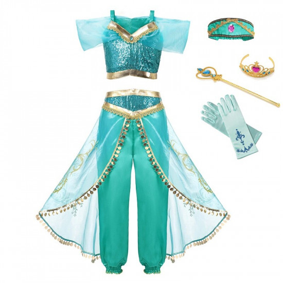 Dětský kostým Aladin - Jasmina + příslušenství