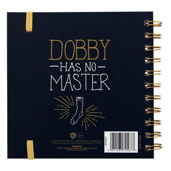 Čtvercový zápisník Harry Potter - Dobby