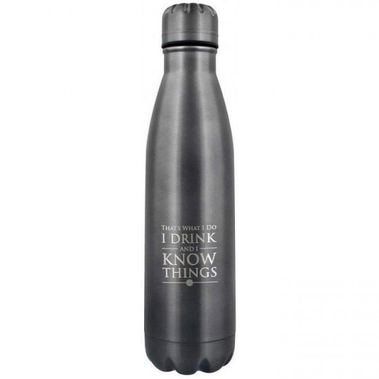 Láhev Game of Thrones - I Drink And I Know Things