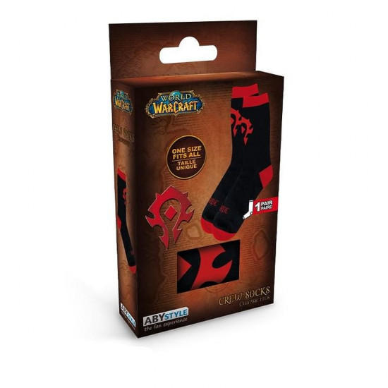 Ponožky World of Warcraft - Horde Black & Red
