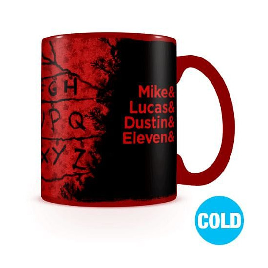 Hrnek Stranger Things - R, U, N  - měnící se