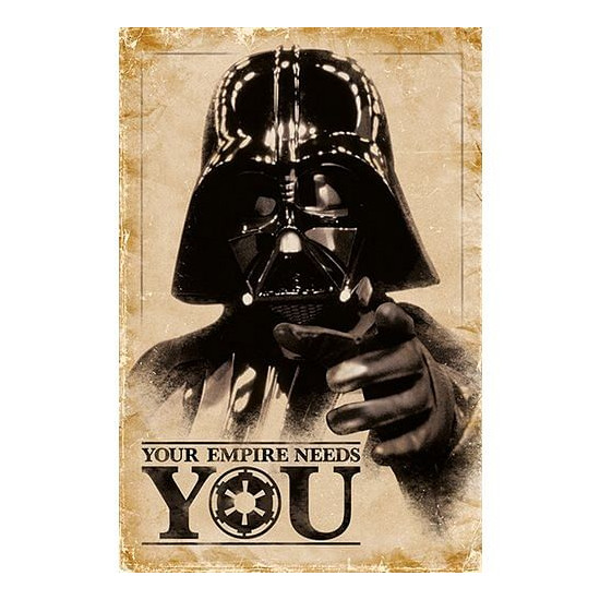 Plakát Star Wars - Darth Vader: Your Empire Needs You