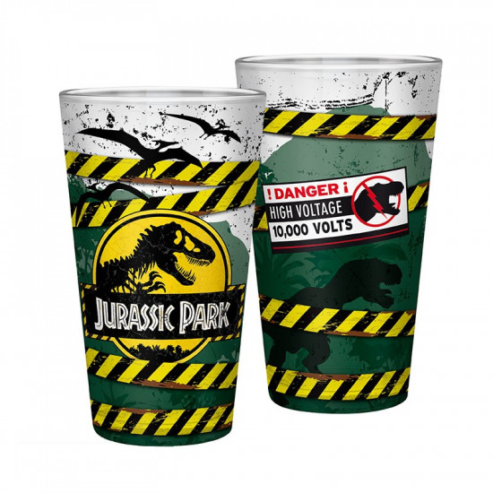 Sklenice Jurassic Park - Danger High Voltage