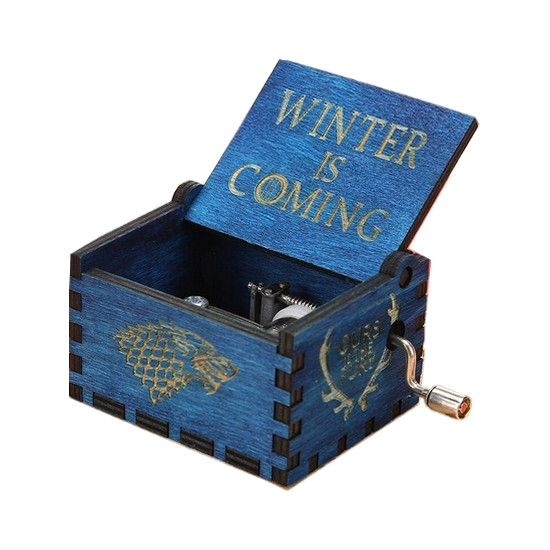Hrací skříňka Hra o trůny (Game of Thrones) - Winter Is Coming (modrá)