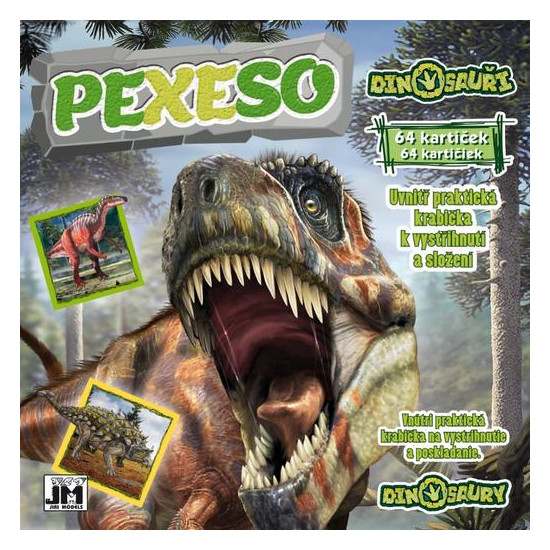 Pexeso v sešitu Dinosauři