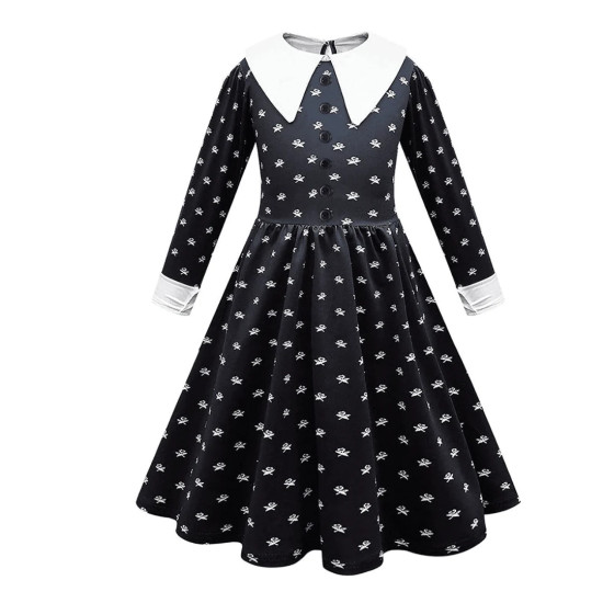 Dětské šaty Wednesday Addams