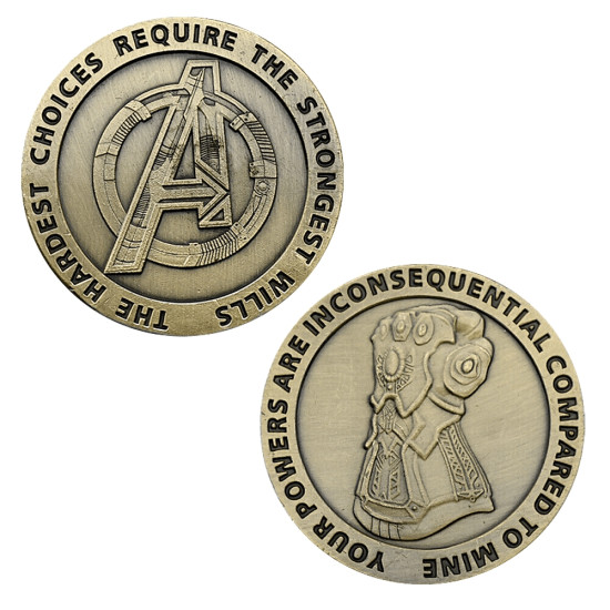 Mince Avengers (zlatá)