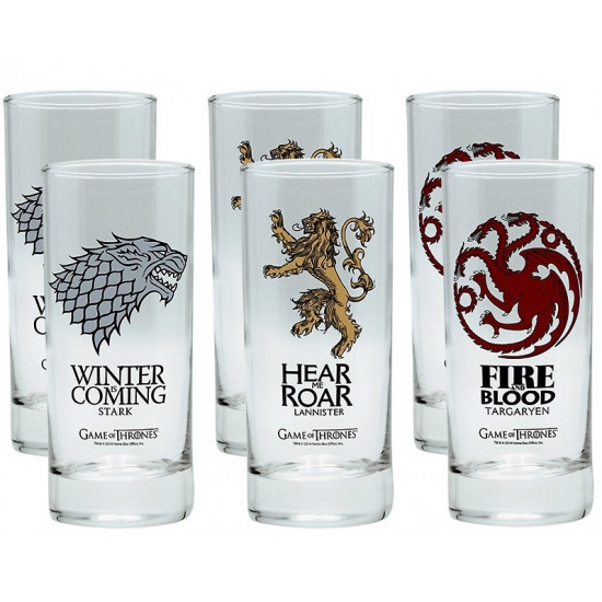 Sklenice Game of Thrones (Hra o trůny) - Lannister