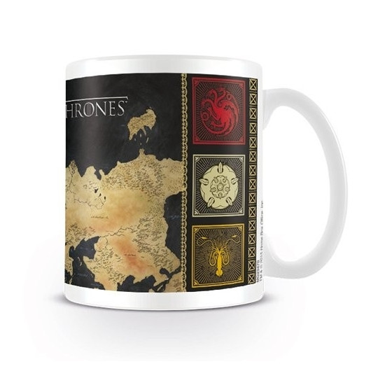 Hrnek Hra o Trůny (Game of Thrones) - mapa