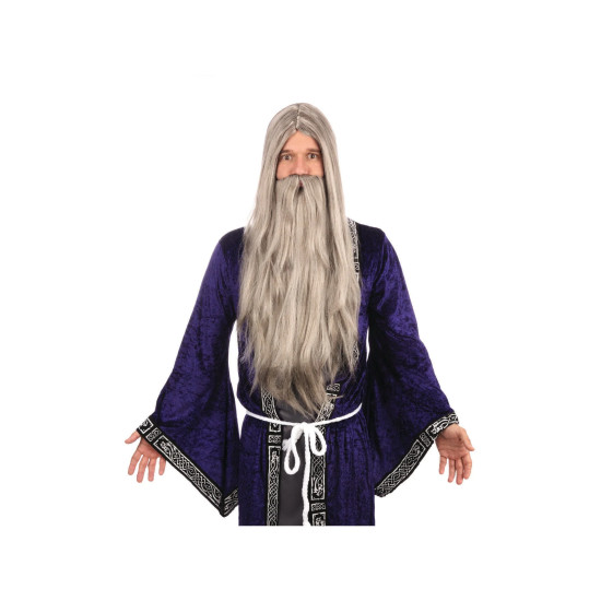 Paruka šedá s dlouhým...