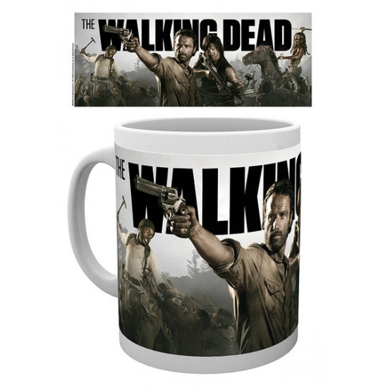 Hrnek The Walking Dead (Živí mrtví) - Daryl, Rick, Michonne