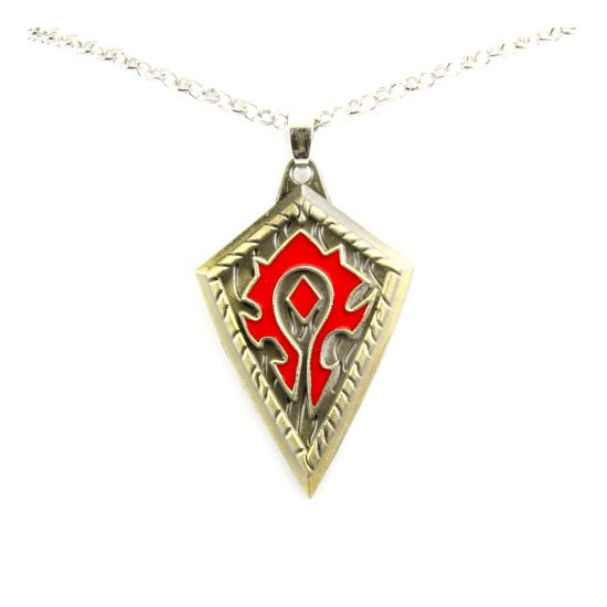 World of Warcraft náhrdelník - znak Hordy - bronz