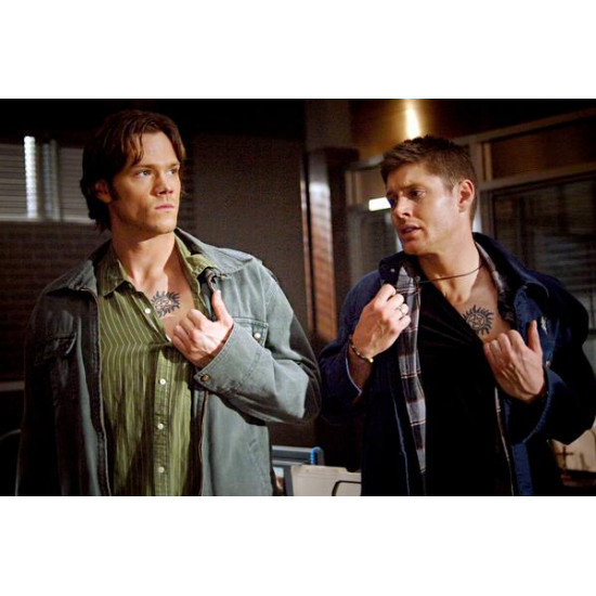 Řetízek Supernatural (Lovci duchů) - pentagram s křídly