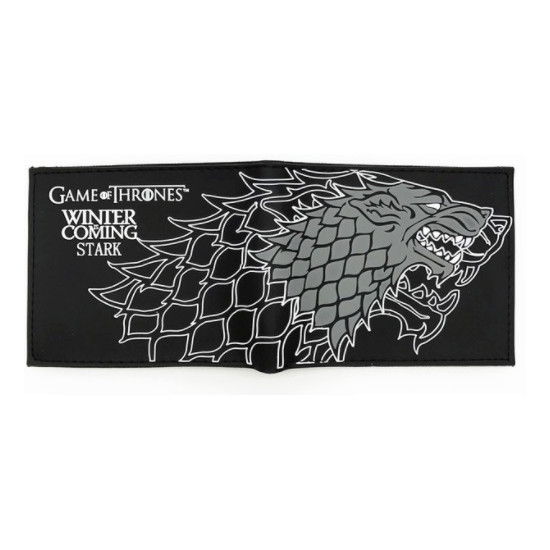 Peněženka Hra o trůny (Game of Thrones) - Winter Is Coming (Stark, šedočerná)