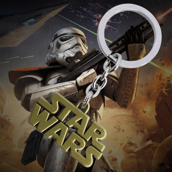 Klíčenka Star Wars - logo (zlaté)