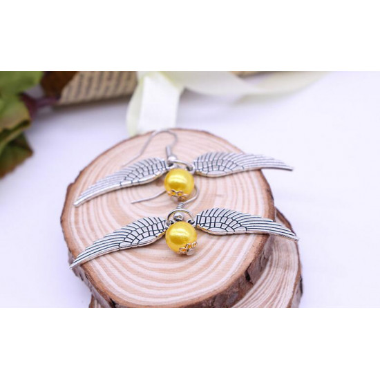 Harry Potter náušnice zlatonka