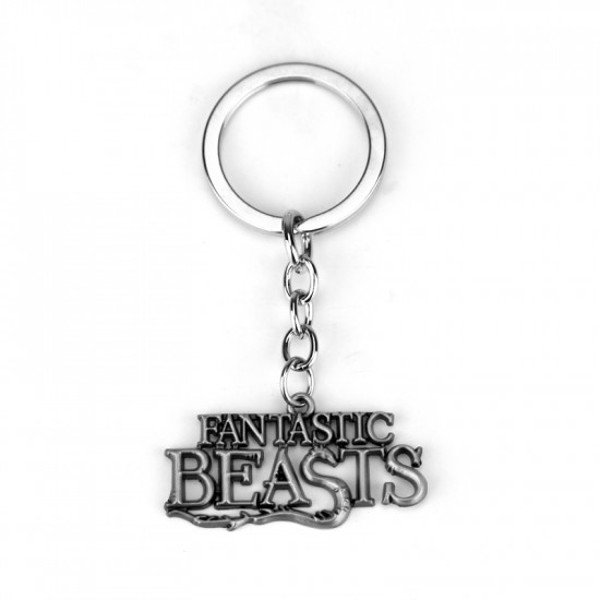 Klíčenka Fantastická zvířata - logo (stříbrné)