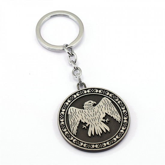 Klíčenka Game of Thrones (Hra o trůny) - Arryn mince (stříbrná)