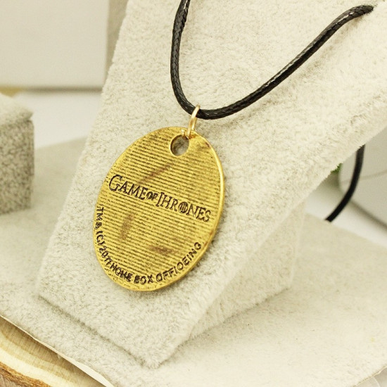 Řetízek Game of Thrones (Hra o trůny) - Stark zlatý