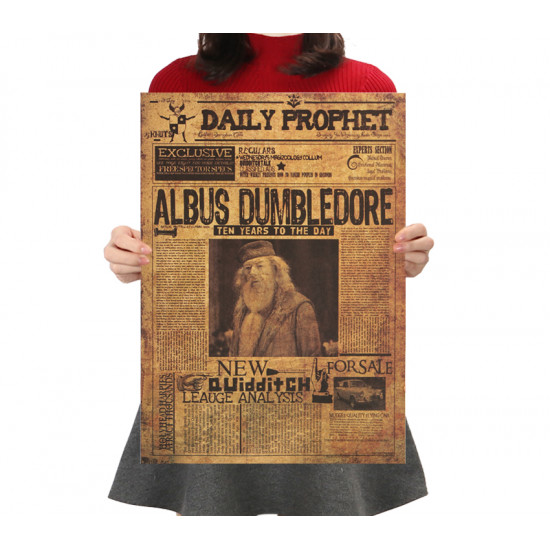 Plakát Harry Potter - noviny Albus Brumbál