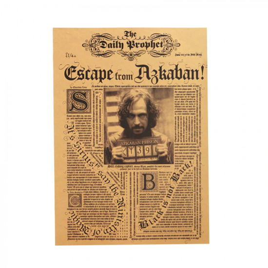 Plakát Harry Potter - Sirius Black utekl z Azkabanu!