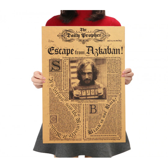 Plakát Harry Potter - Sirius Black utekl z Azkabanu!