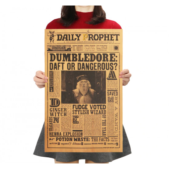 Plakát Harry Potter - Albus Brumbál zmatený nebo nebezpečný?