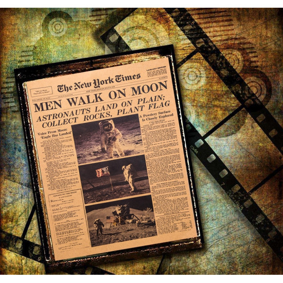 Plakát Muž na Měsíci v New York Times