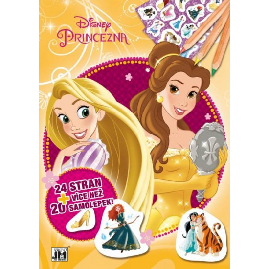 Omalovánky A4+ Disney Princezny