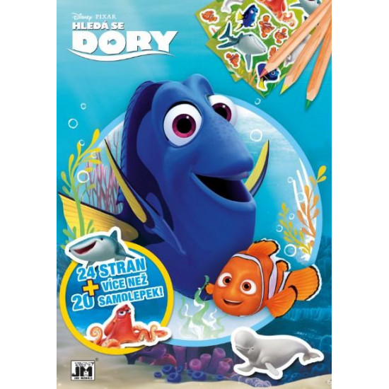 Omalovánky A4+ Hledá se Dory