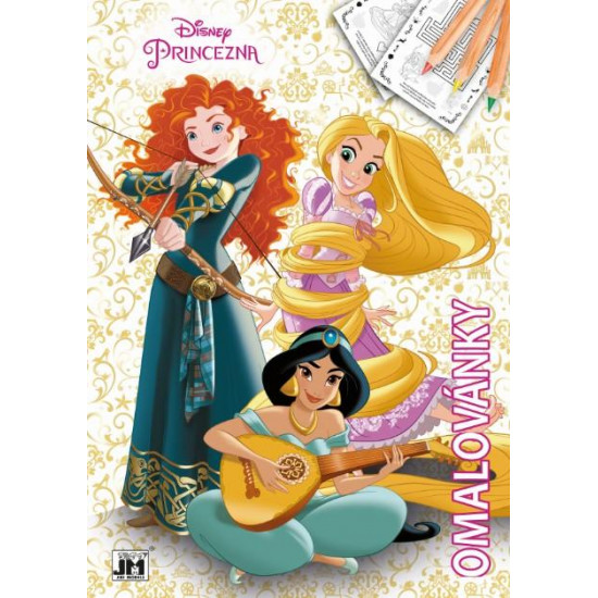 Omalovánky A4 Disney Princezny