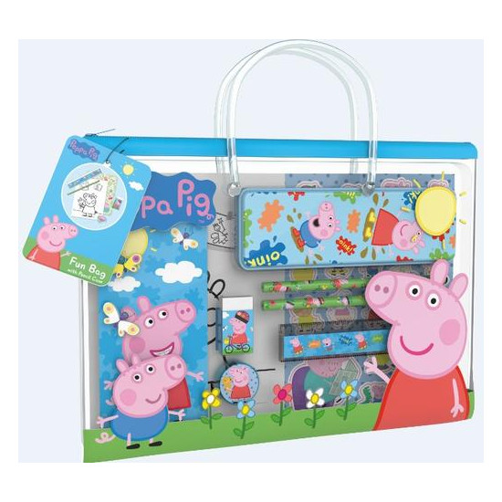 Zábavné taštičky s penálem Prasátko Peppa