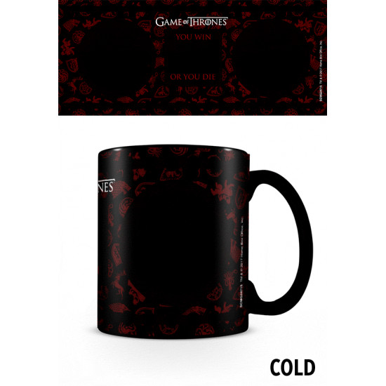 Hrnek Game of Thrones (Hra o trůny) - Targaryen - mění barvu