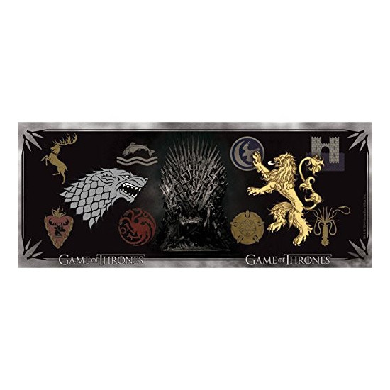 Hrnek Hra o Trůny (Game of Thrones) - znaky rodů - velký