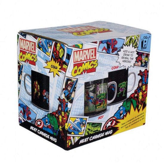 Hrnek Marvel - postavy - mění barvu