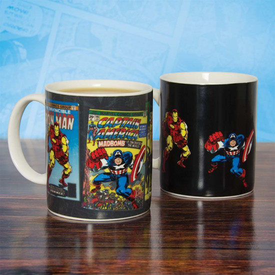 Hrnek Marvel - postavy - mění barvu