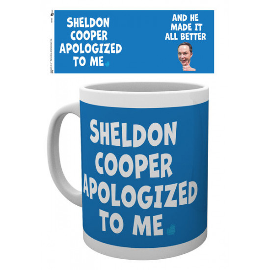 Hrnek The Big Bang Theory (Teorie velkého třesku) - Sheldon - Sheldon Cooper Apologized