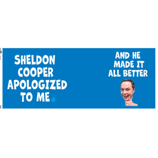 Hrnek The Big Bang Theory (Teorie velkého třesku) - Sheldon - Sheldon Cooper Apologized