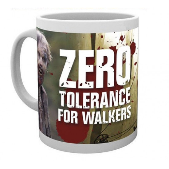 Hrnek The Walking Dead (Živí mrtví) - Zero Tolerance For Walkers