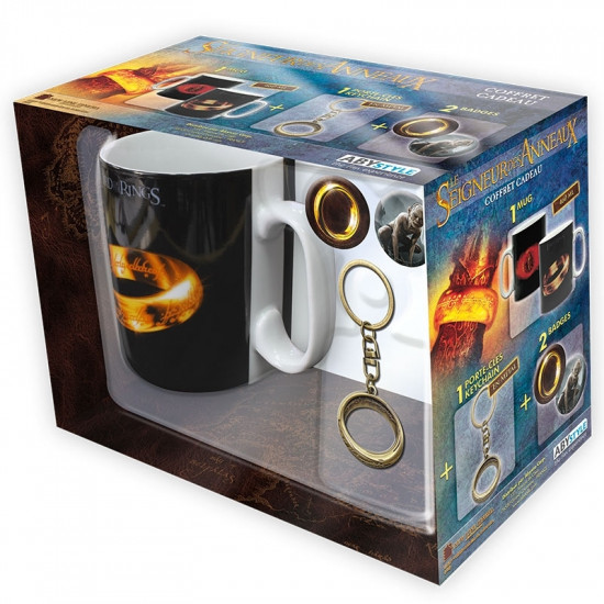Set Pán prstenů (Lord of the Rings) - hrnek, klíčenka, odznaky