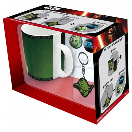 Set Star Wars - hrnek, klíčenka, odznaky