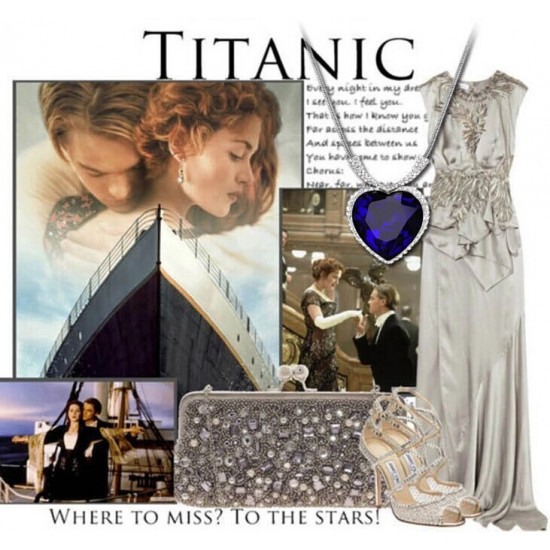 Náhrdelník Titanic - Srdce oceánu