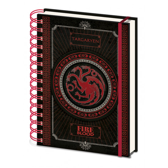 Diář Hra o trůny (Game of Thrones) -Targaryen 3 červený