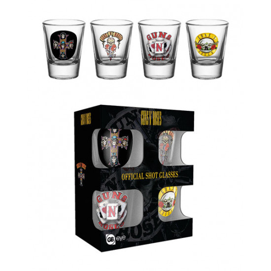 Set 4 sklenic Guns N Roses