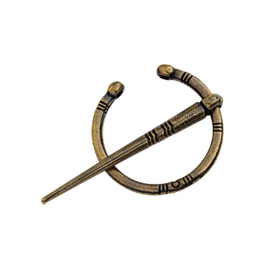 Brož Vikingové - kulatá (bronz)