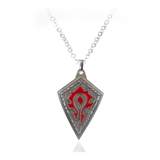 Řetízek World of Warcraft - symbol Hordy (střírný)